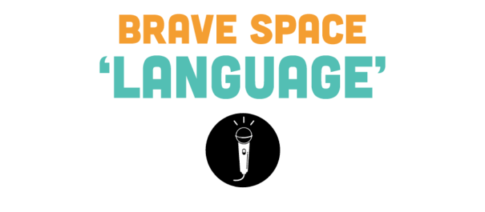 Brave Space 'Language' logo graphic