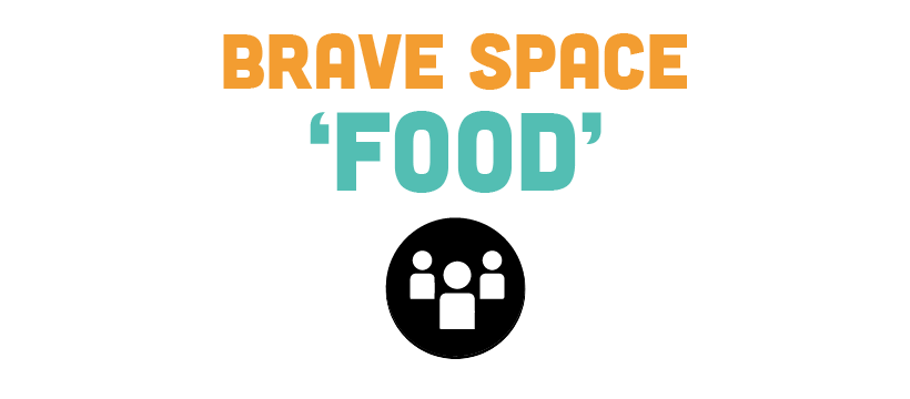 Brave Space 'Food' Logo