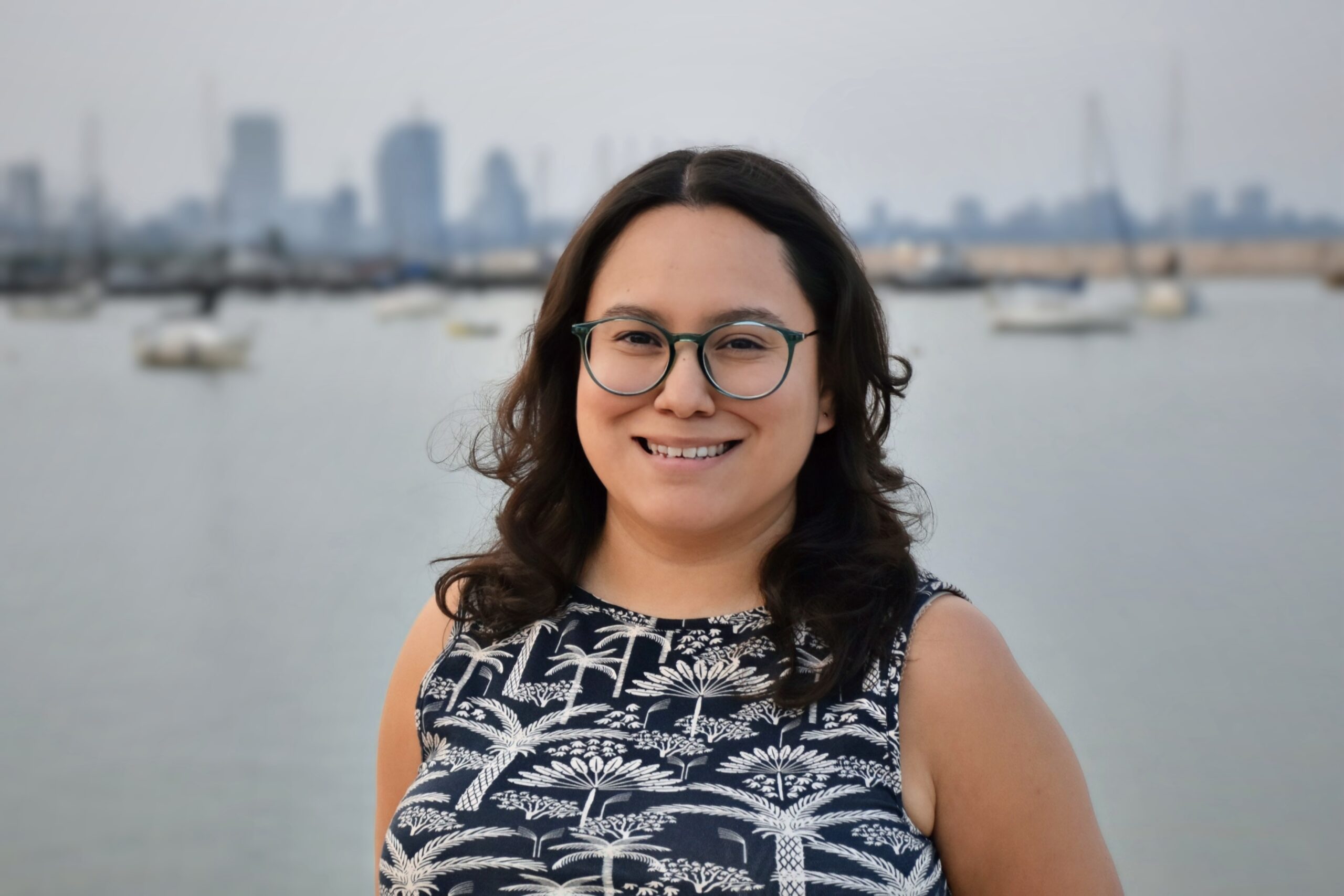 Portrait of Jasmine Gonzalez, marketing manager for Ex Fabula